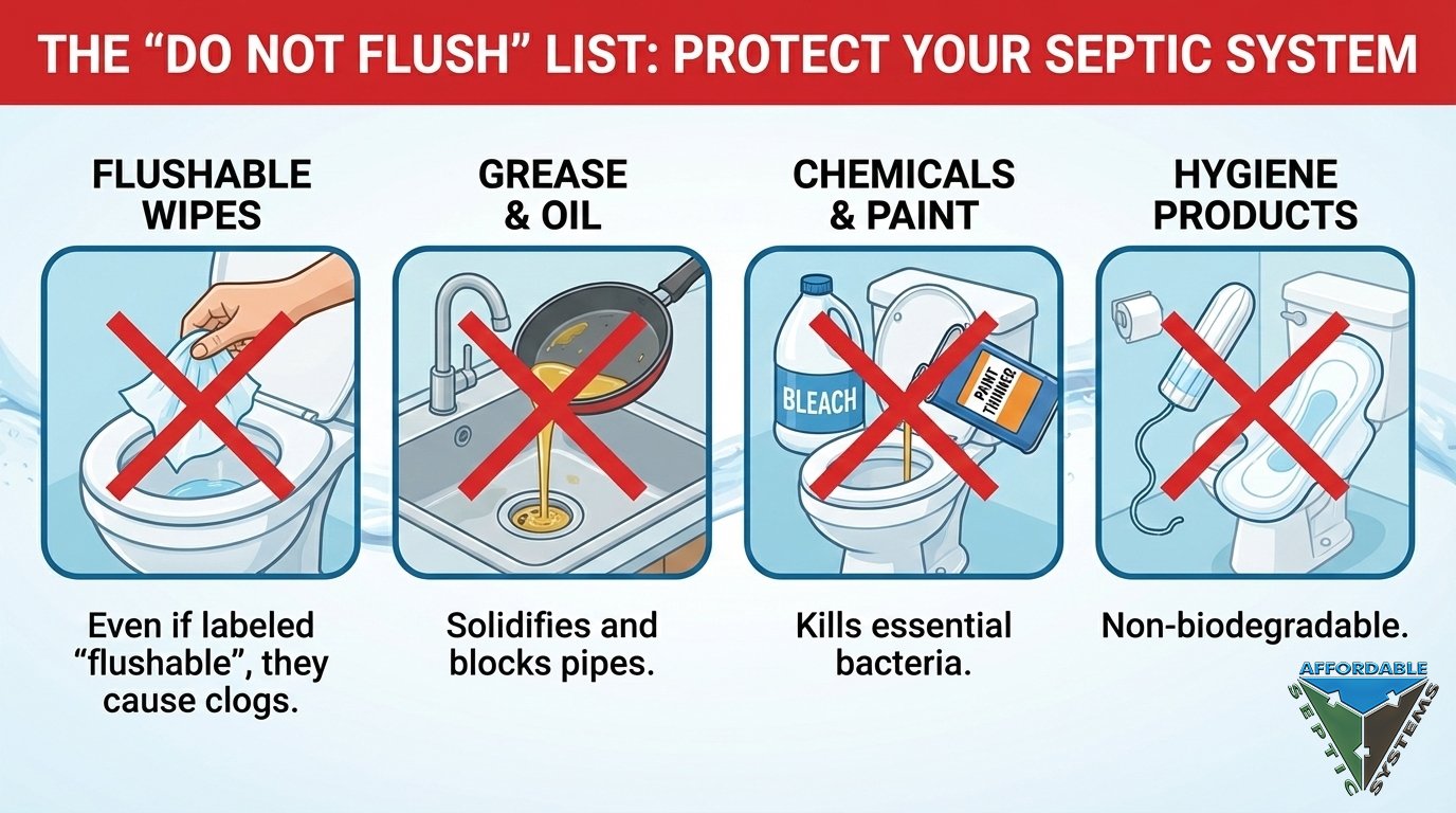 List Of Things Not To Put In Septic Tank